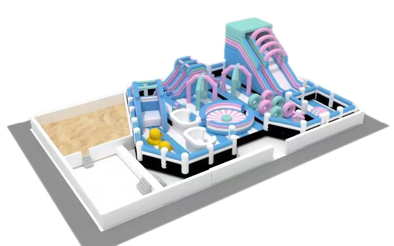 Personalized Inflatable Play Castle Design