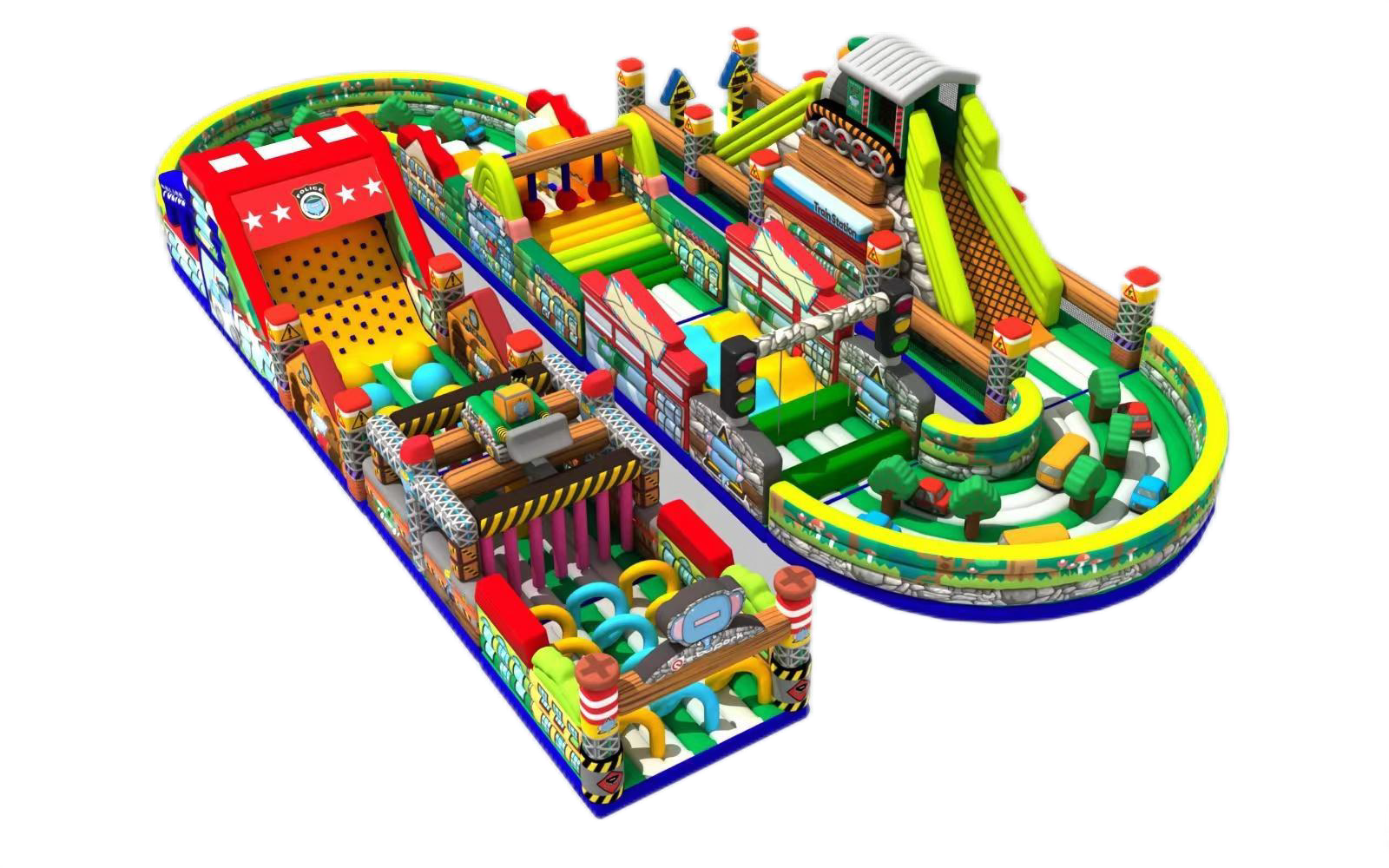 Mix Color Exclusive Inflatable Bouncy Castle Package
