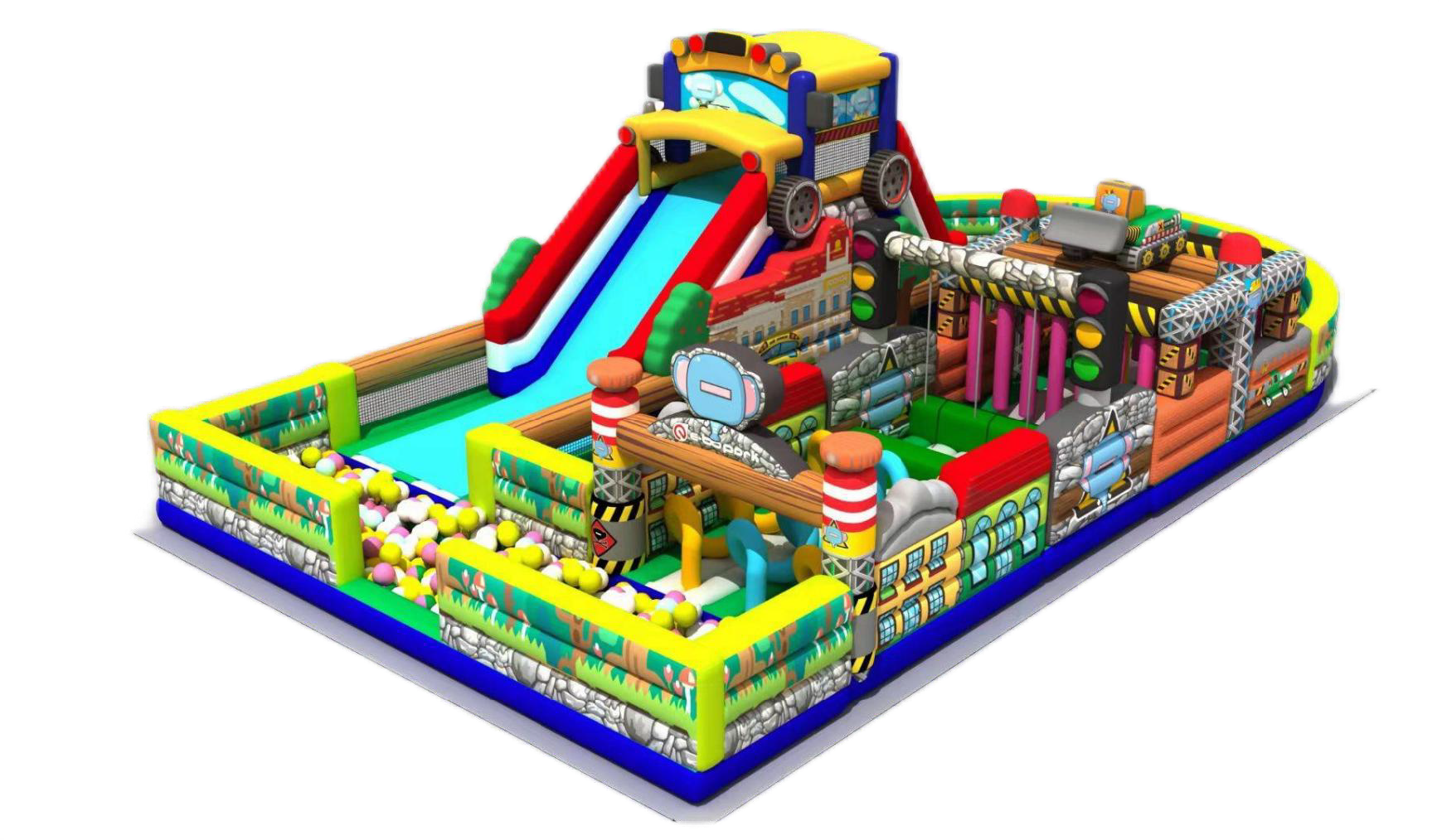 Mix Color Exclusive Inflatable Bouncy Castle Package