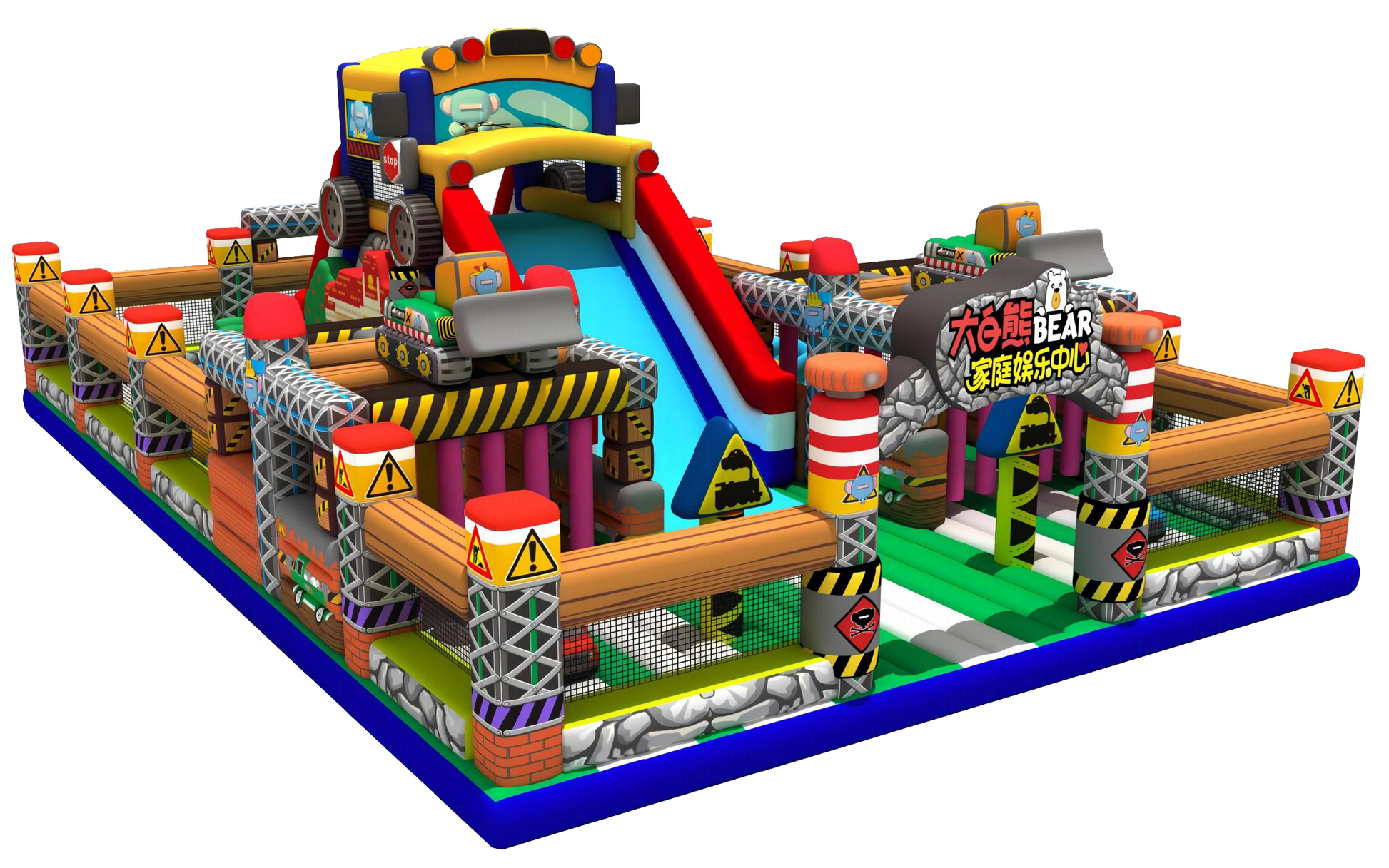 Mix Color Exclusive Inflatable Bouncy Castle Package