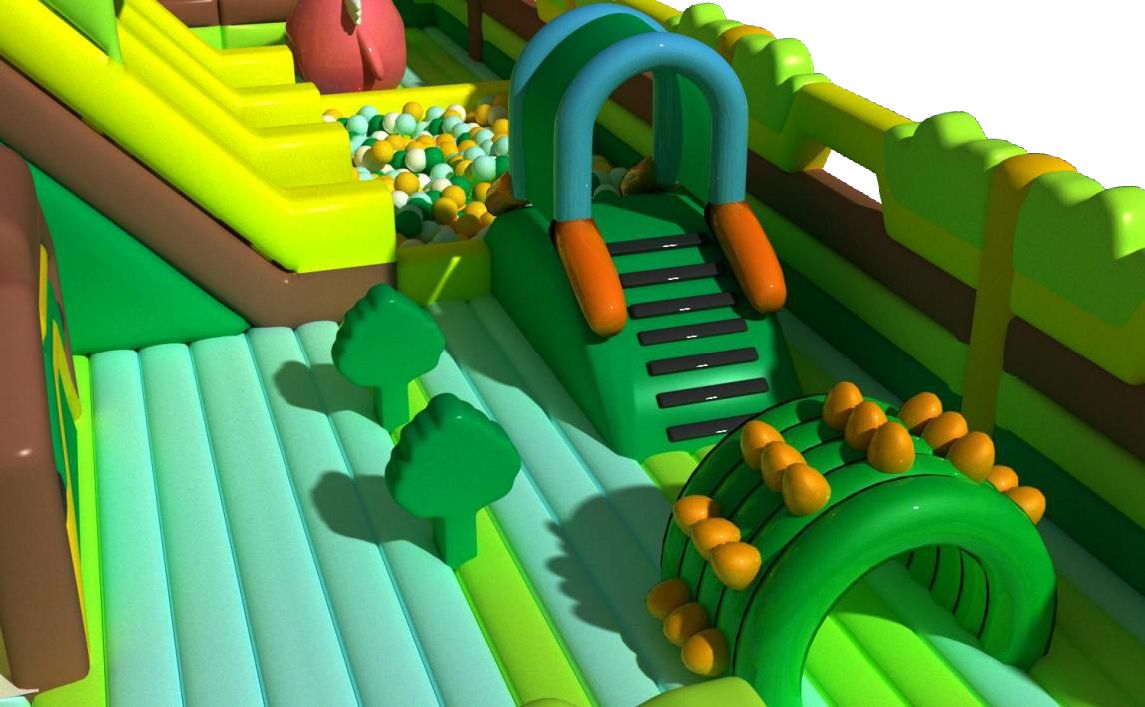 Customized Forest Theme Inflatable Castle Rental Service