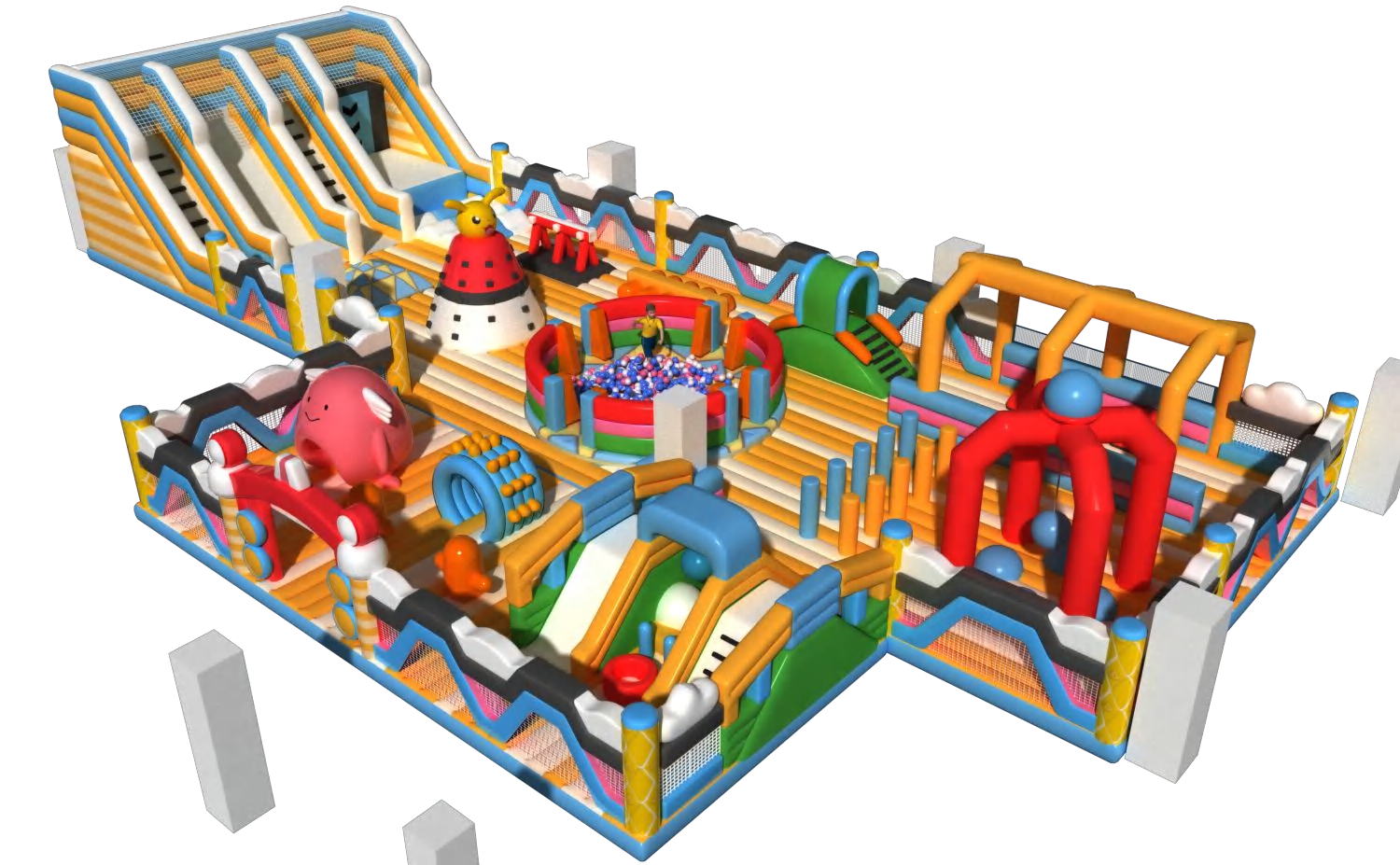 Personalized Inflatable Playground Castle Fun