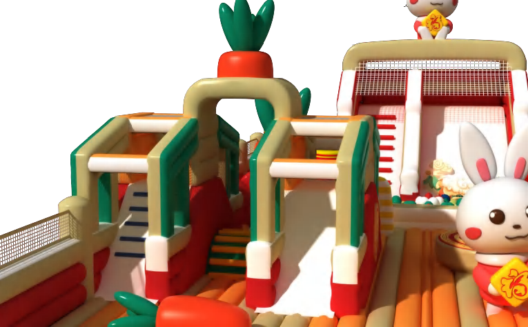 Rabbit Custom Inflatable Party Castle Setup