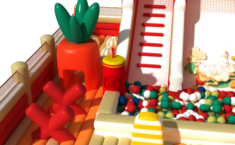 Rabbit Custom Inflatable Party Castle Setup