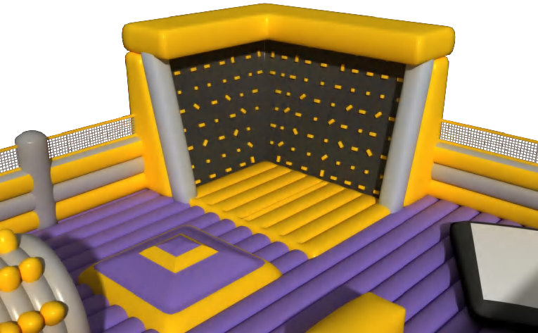 Custom Rocket Space Theme Inflatable Castle For Special Events