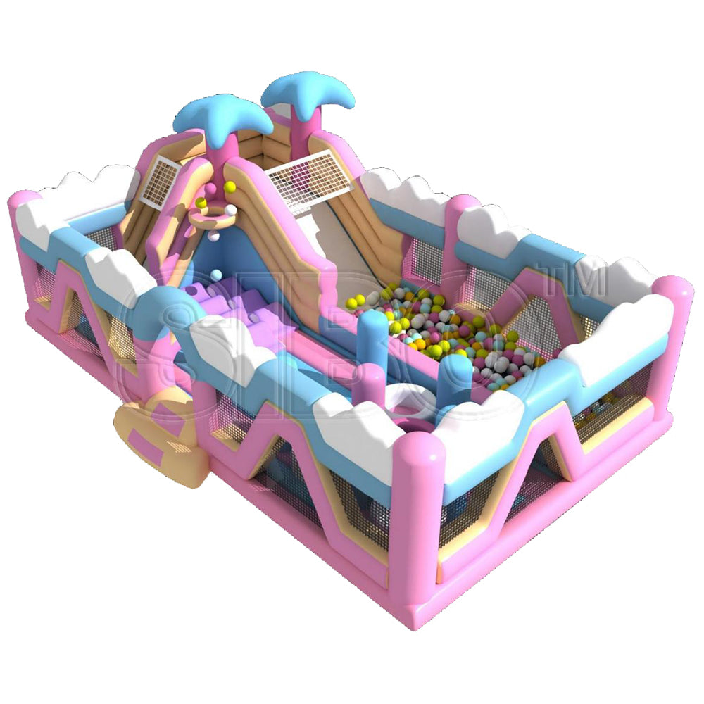 Square Inflatable Castle  Play Zone