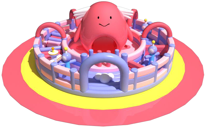 Circular Customized  Inflatable Castle