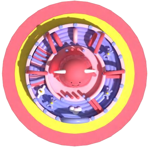 Circular Customized  Inflatable Castle