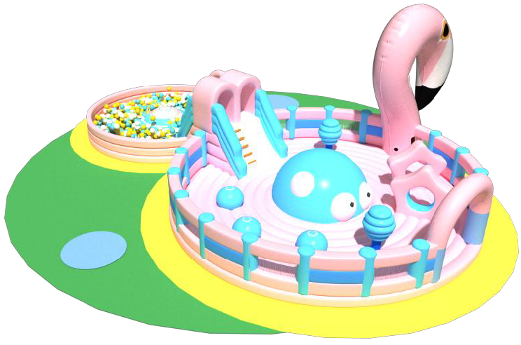 Circular Customized  Inflatable Castle