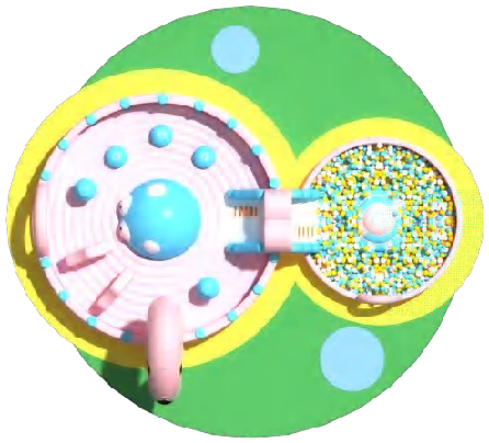 Circular Customized  Inflatable Castle