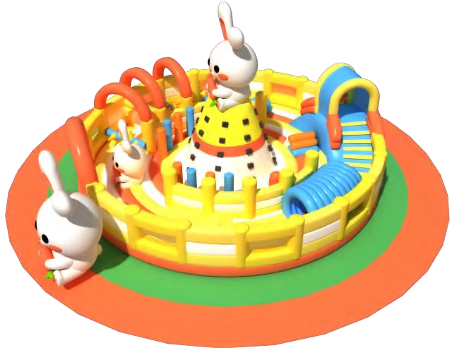 Personalized Circle Inflatable Playground Castle Fun