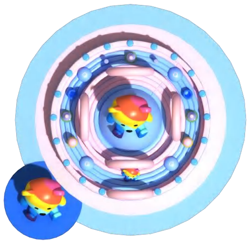 Personalized Circle Inflatable Playground Castle Fun