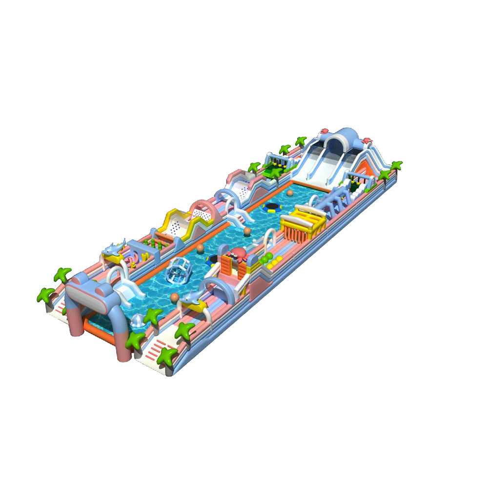 Inflatable Water Castle Fun for Kids Outdoors