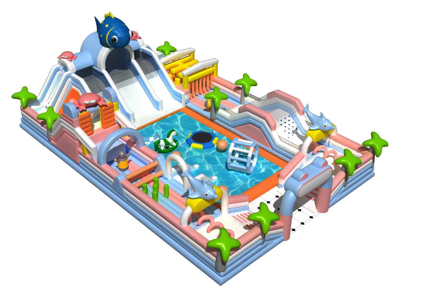 Ultimate Outdoor Inflatable Water Park for Kids!
