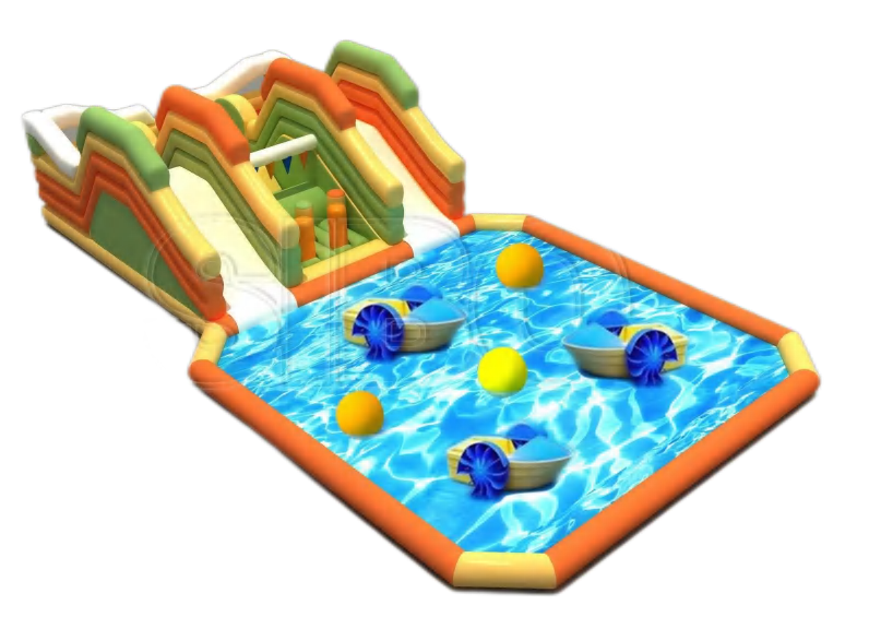 Durable Outdoor Inflatable Water Play Castle