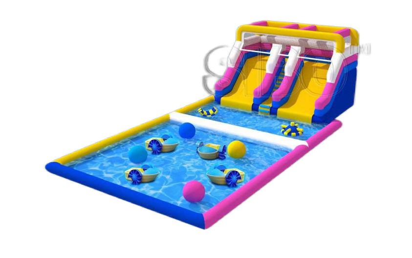 Durable Outdoor Inflatable Water Play Castle