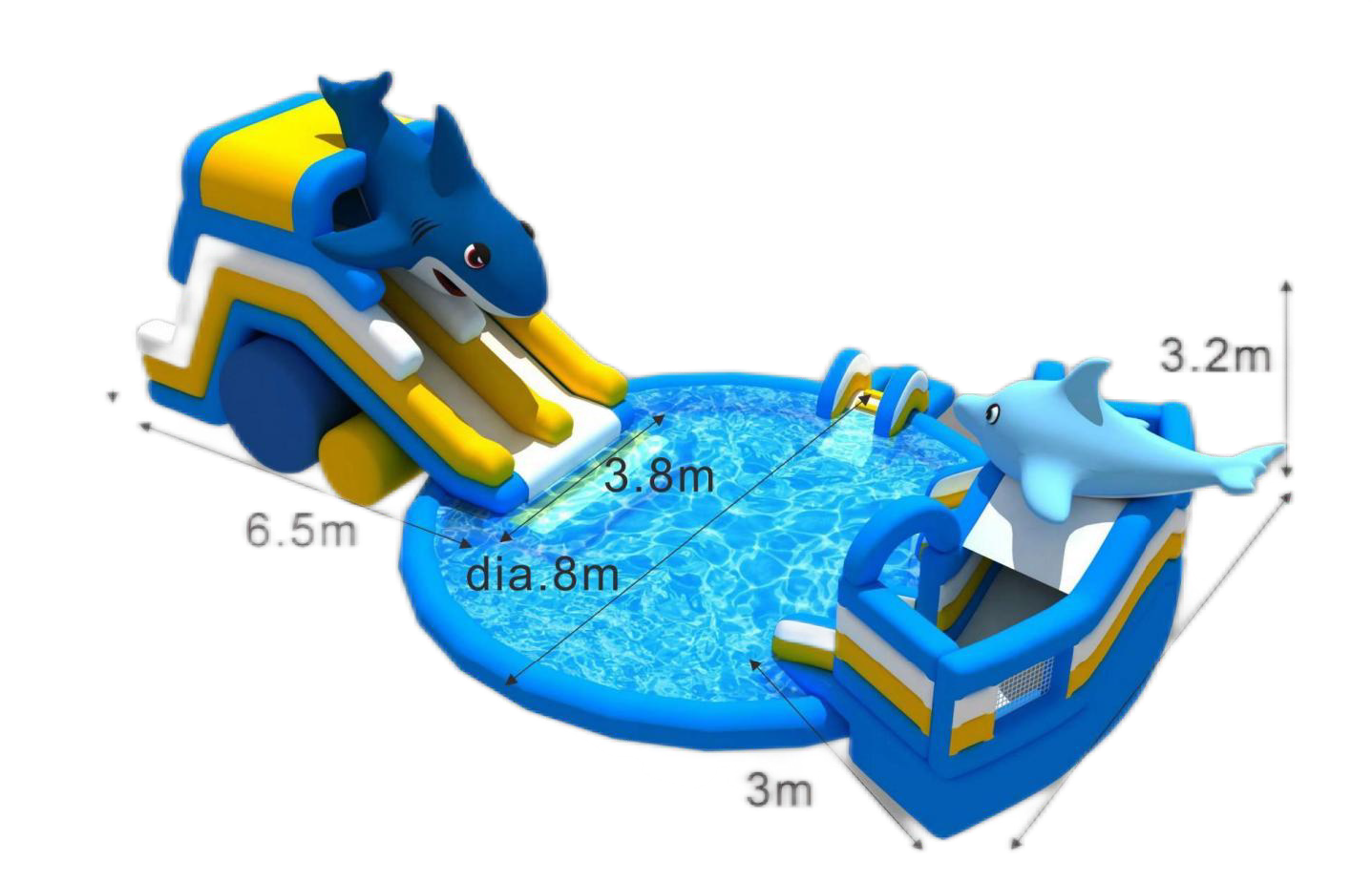 Monster Splash! Outdoor Inflatable Kid's Water World!