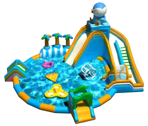 Safe Inflatable Oasis For Outdoor Water Park Kid Fun
