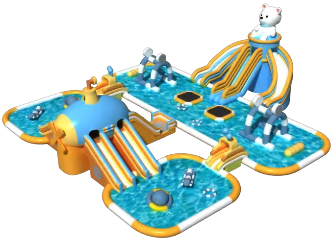 Monster Splash Outdoor Inflatable Kids Water World