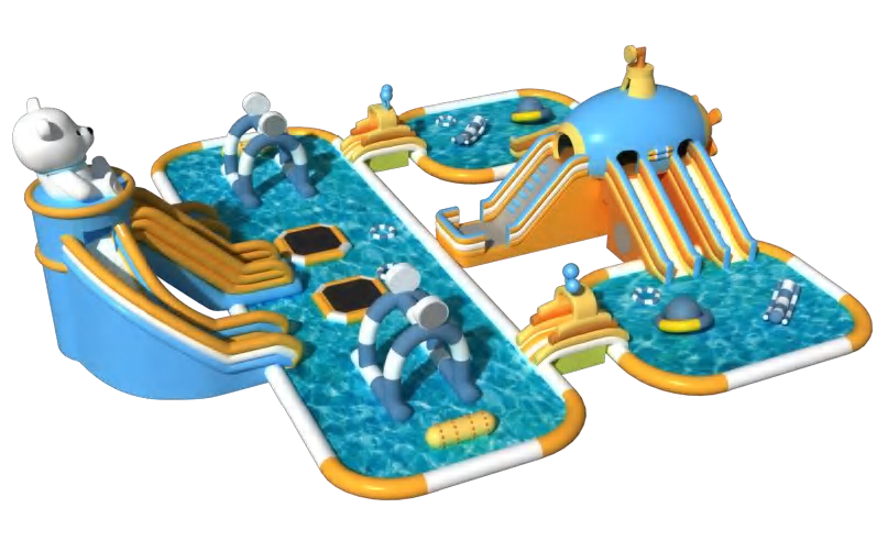 Monster Splash Outdoor Inflatable Kids Water World
