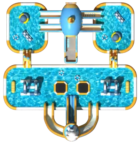 Monster Splash Outdoor Inflatable Kids Water World