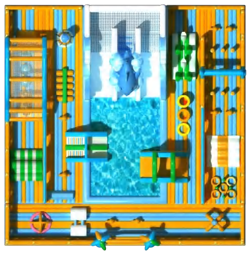 Inflatable Wonderland Outdoor Water Play For Little Kids
