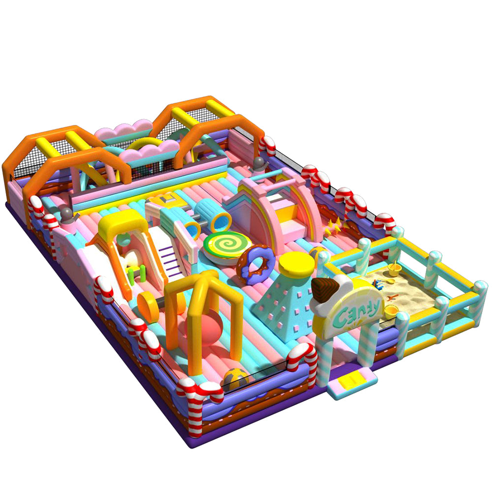 Pink Inflatable Slide & Dry Play Combo - Double the Fun!