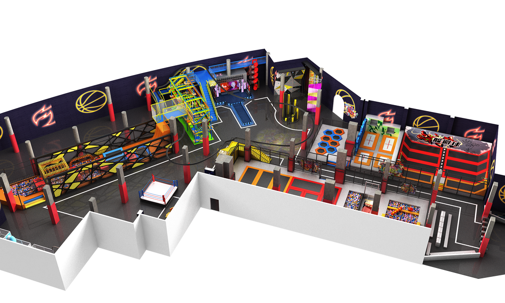 Small Trampoline Park Giant Playtime