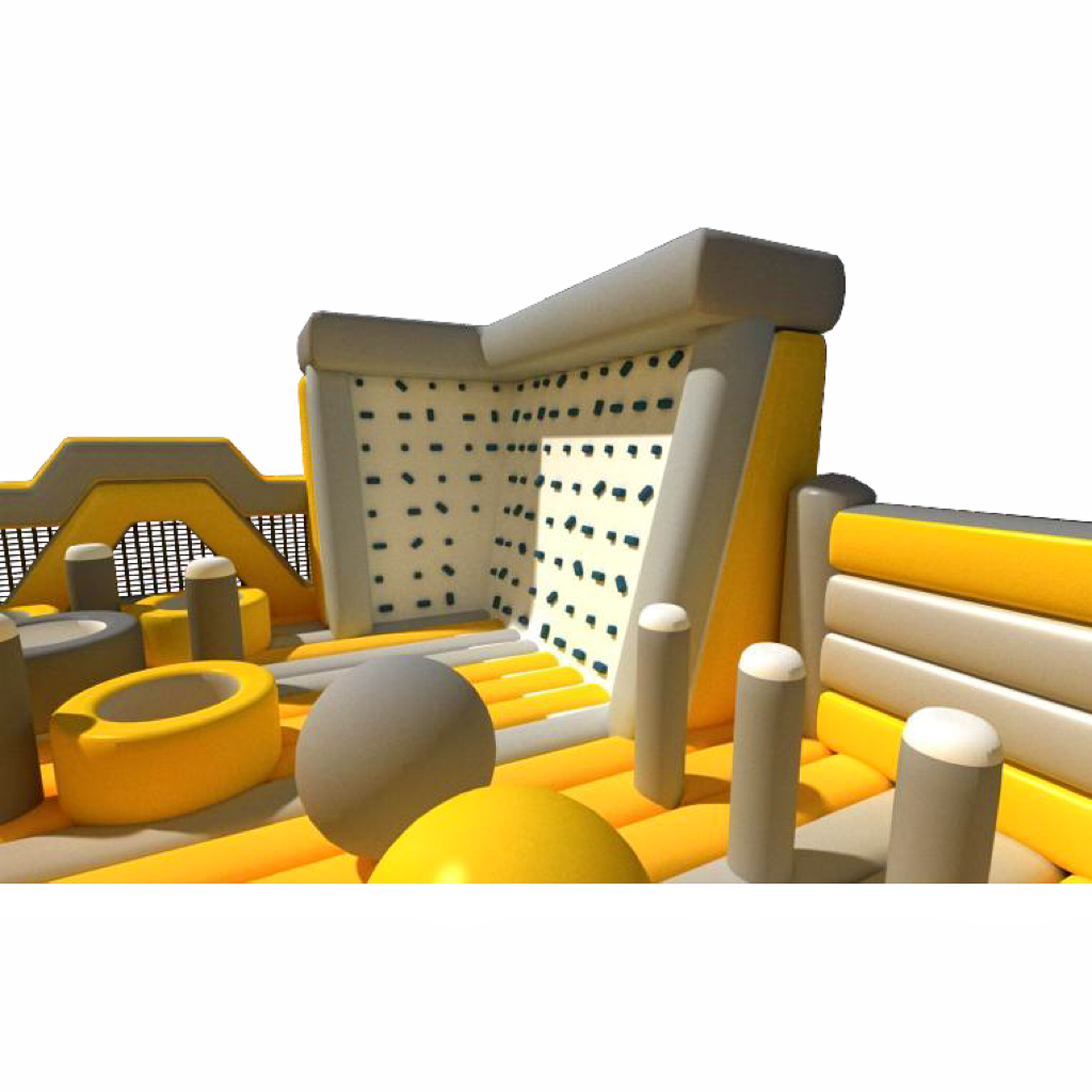 Big Yellow Inflatable Adventure Park for Kid - Bounce, Slide & Explore!
