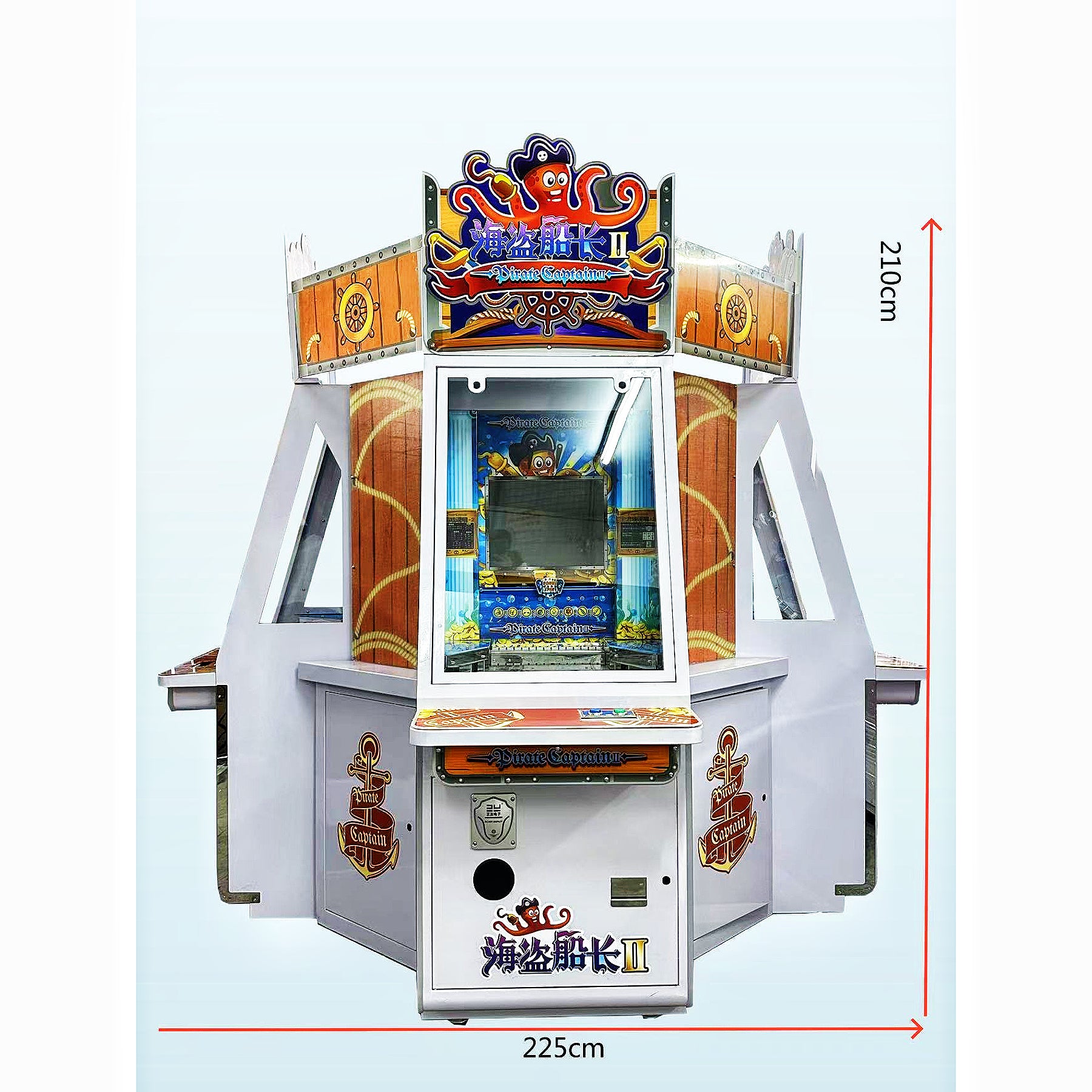 Pirate Captain 2 Size:225*225*210CM  Power:860W Material:  Soft-padded wood