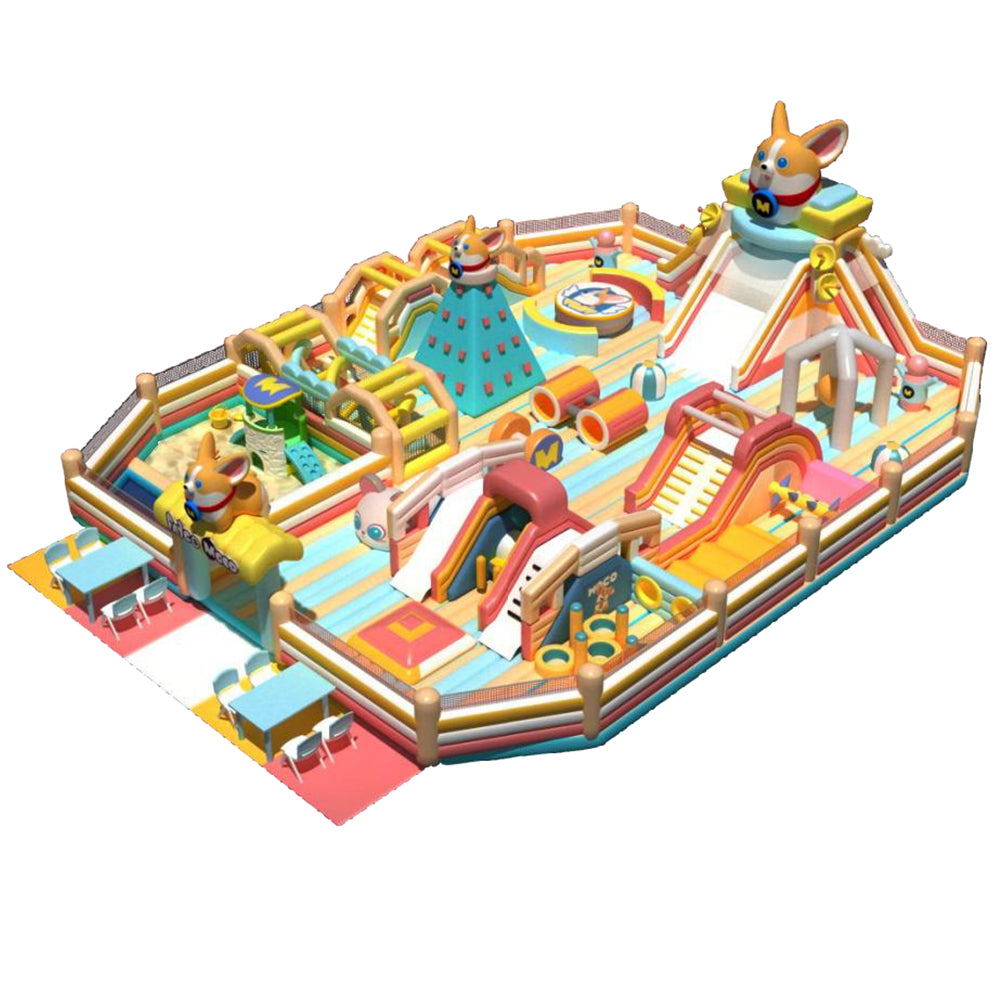 Corgi puppy theme Adult and Toddler Inflatable Play Area - The fun of soft and safe bouncing
