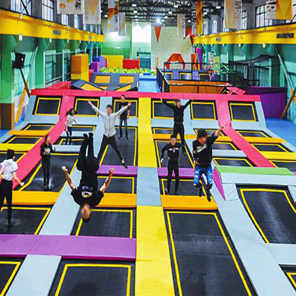 Beautiful Red Color Theme Trampoline Park