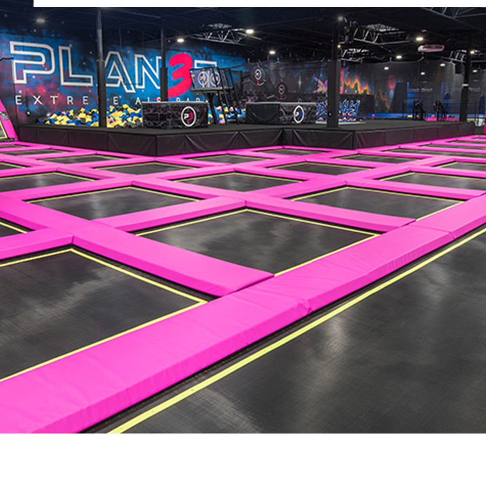 Beautiful Red Color Theme Trampoline Park