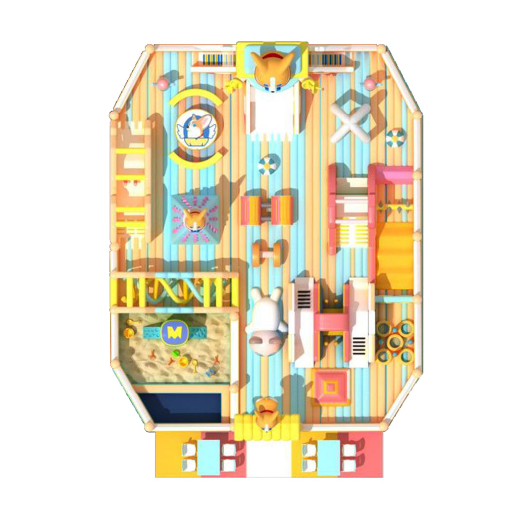Corgi puppy theme Adult and Toddler Inflatable Play Area - The fun of soft and safe bouncing
