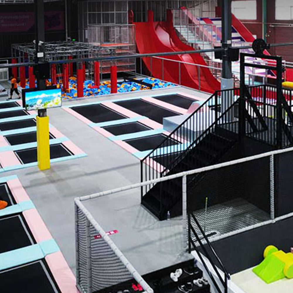Beautiful Red Color Theme Trampoline Park