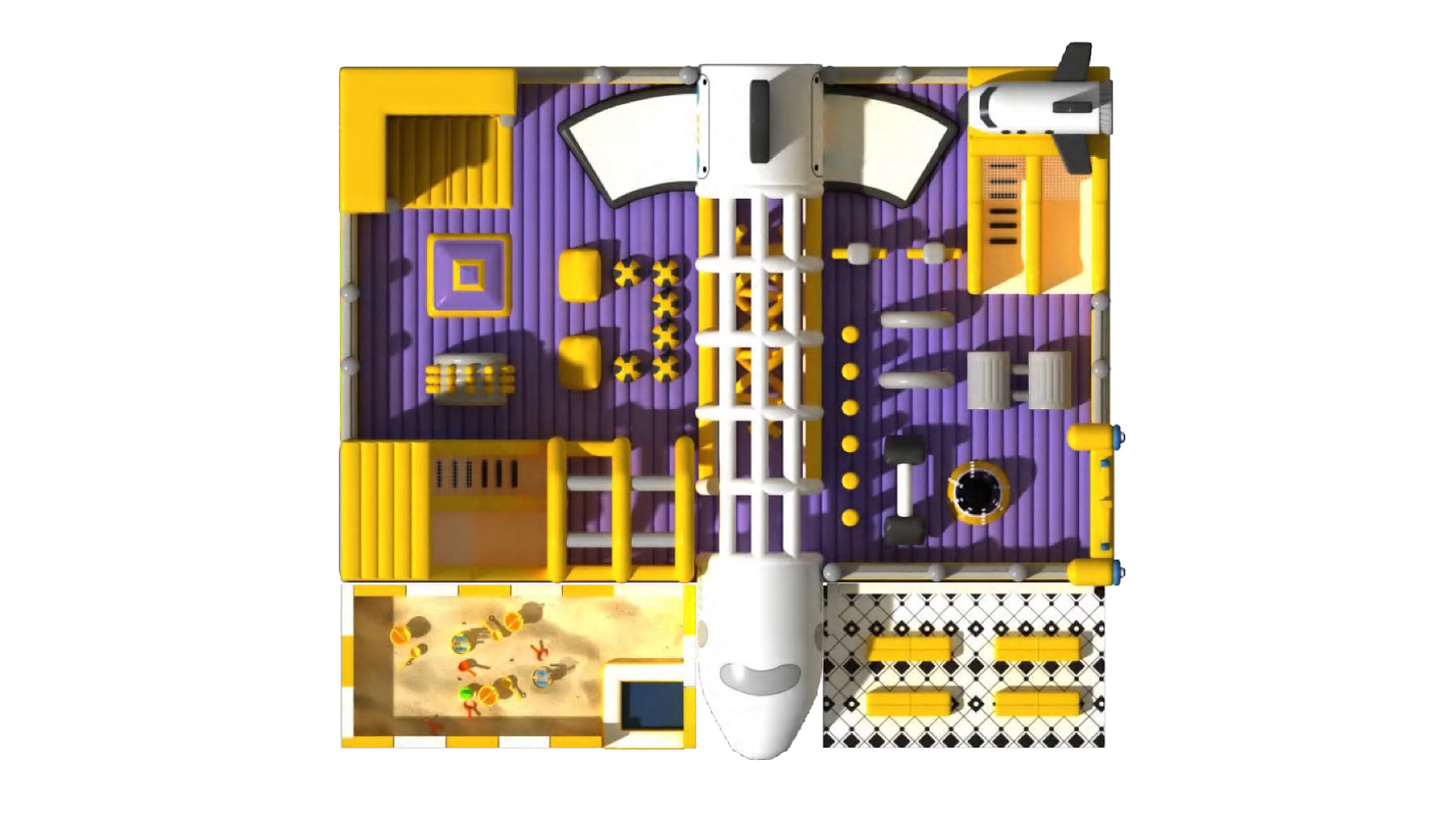 Custom Rocket Space Theme Inflatable Castle For Special Events