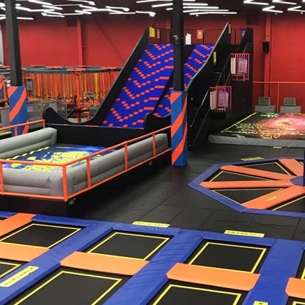 Beautiful Red Color Theme Trampoline Park