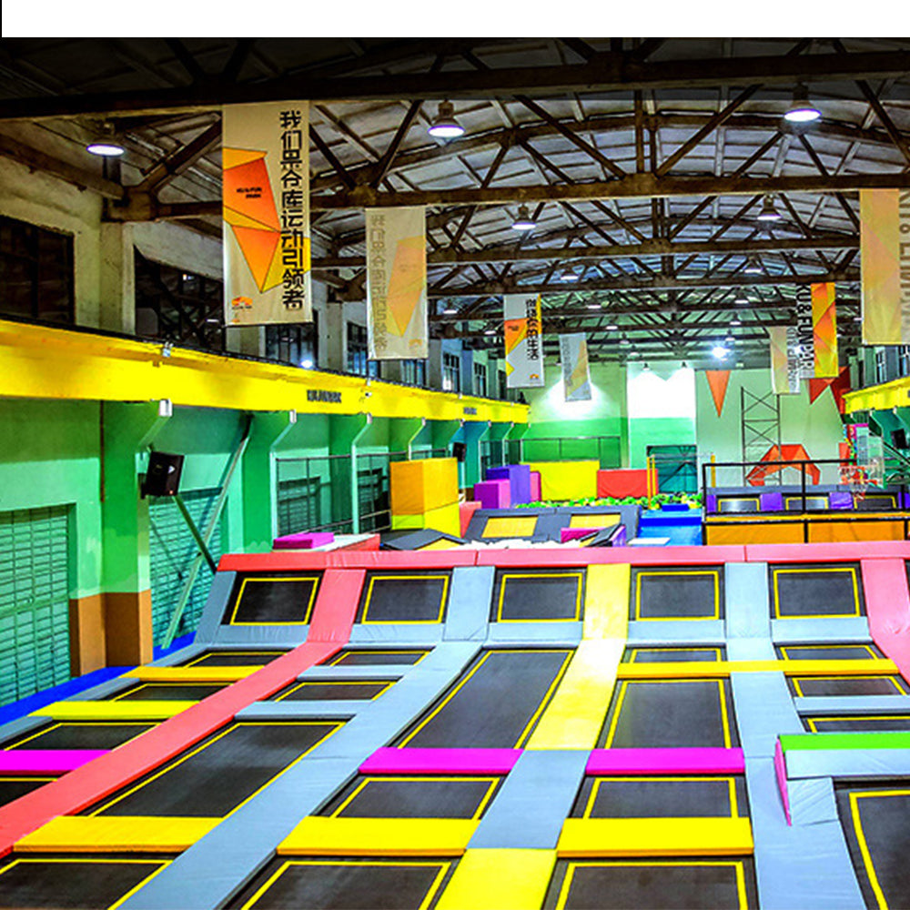 Beautiful Red Color Theme Trampoline Park