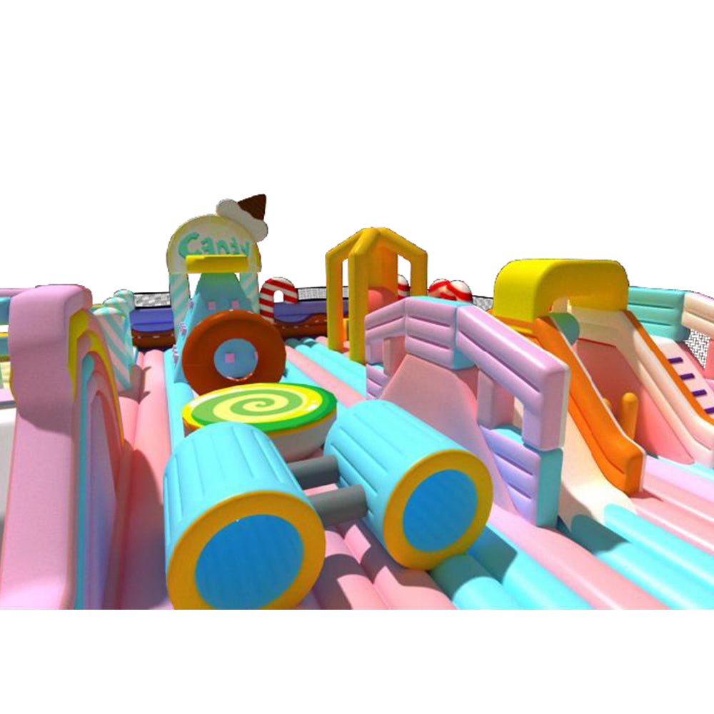 Pink Inflatable Slide & Dry Play Combo - Double the Fun!