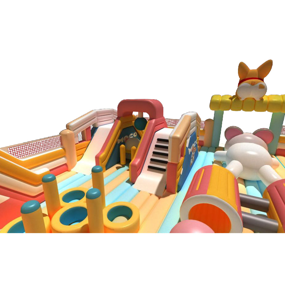 Corgi puppy theme Adult and Toddler Inflatable Play Area - The fun of soft and safe bouncing