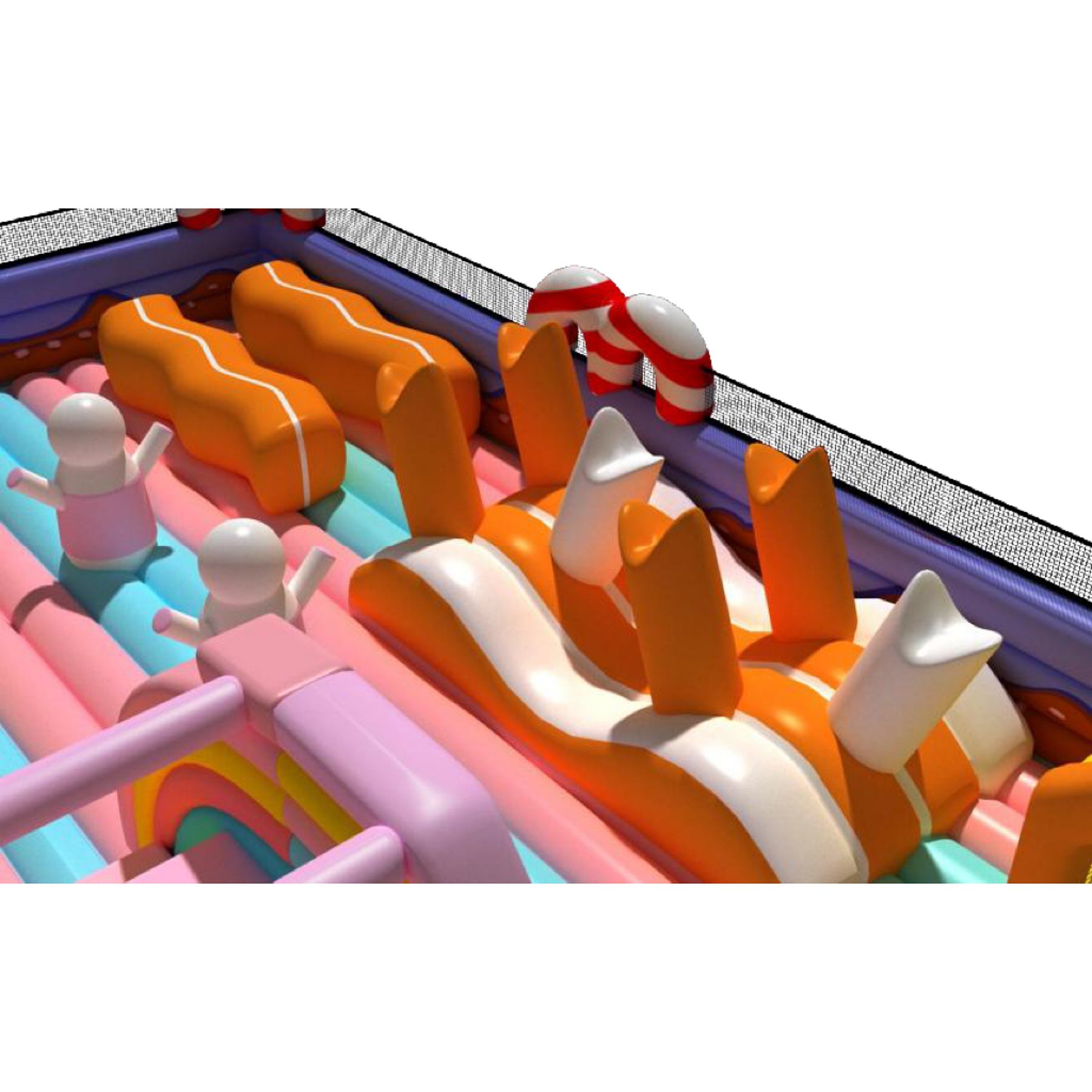 Wonderful Color Inflatable Combo Play Center - Slides