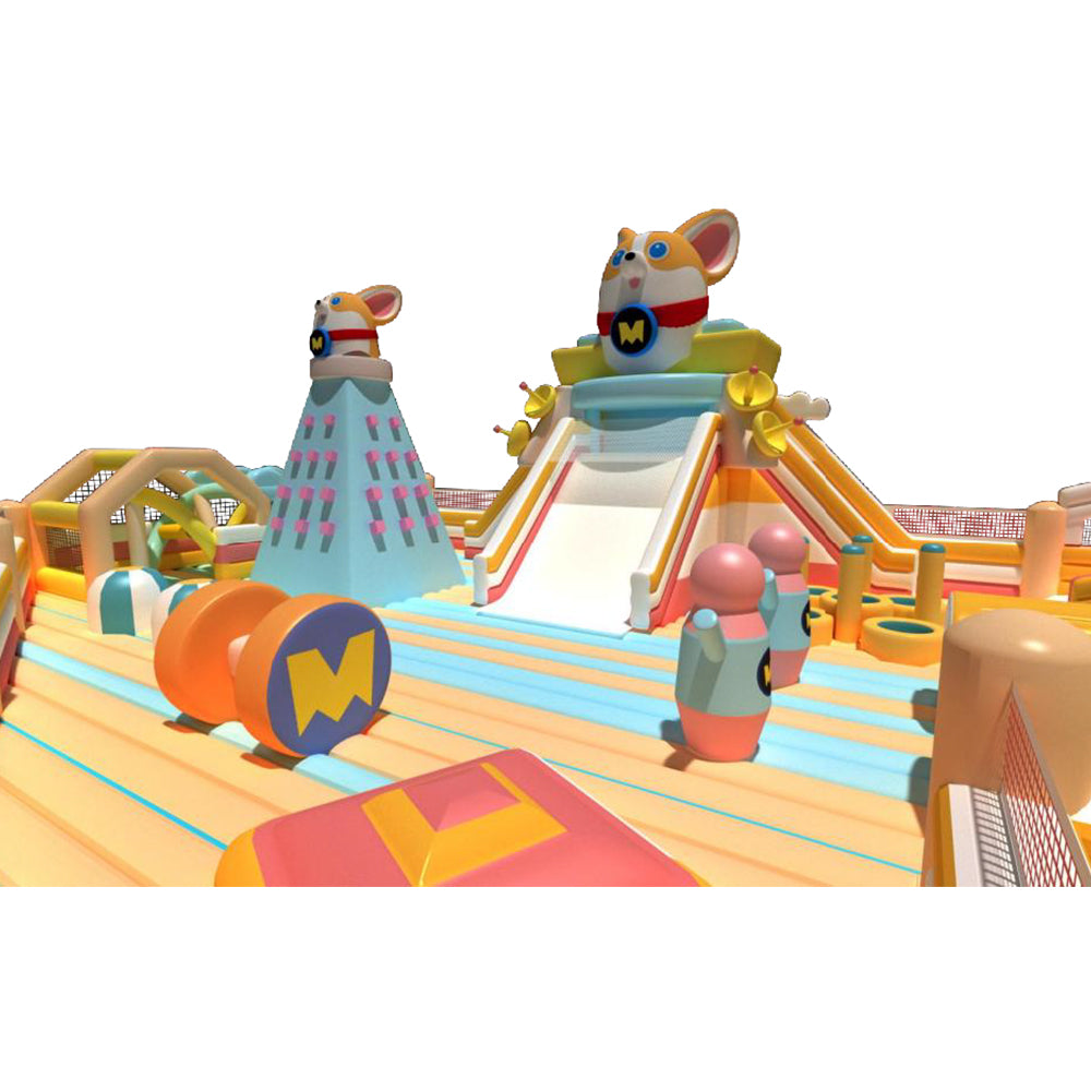 Corgi puppy theme Adult and Toddler Inflatable Play Area - The fun of soft and safe bouncing