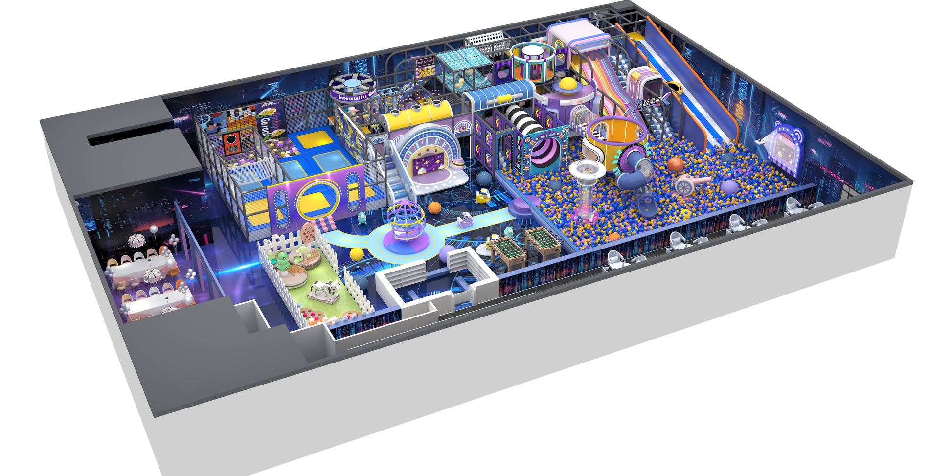 Compact Space Saving Indoor Playground Area Designs