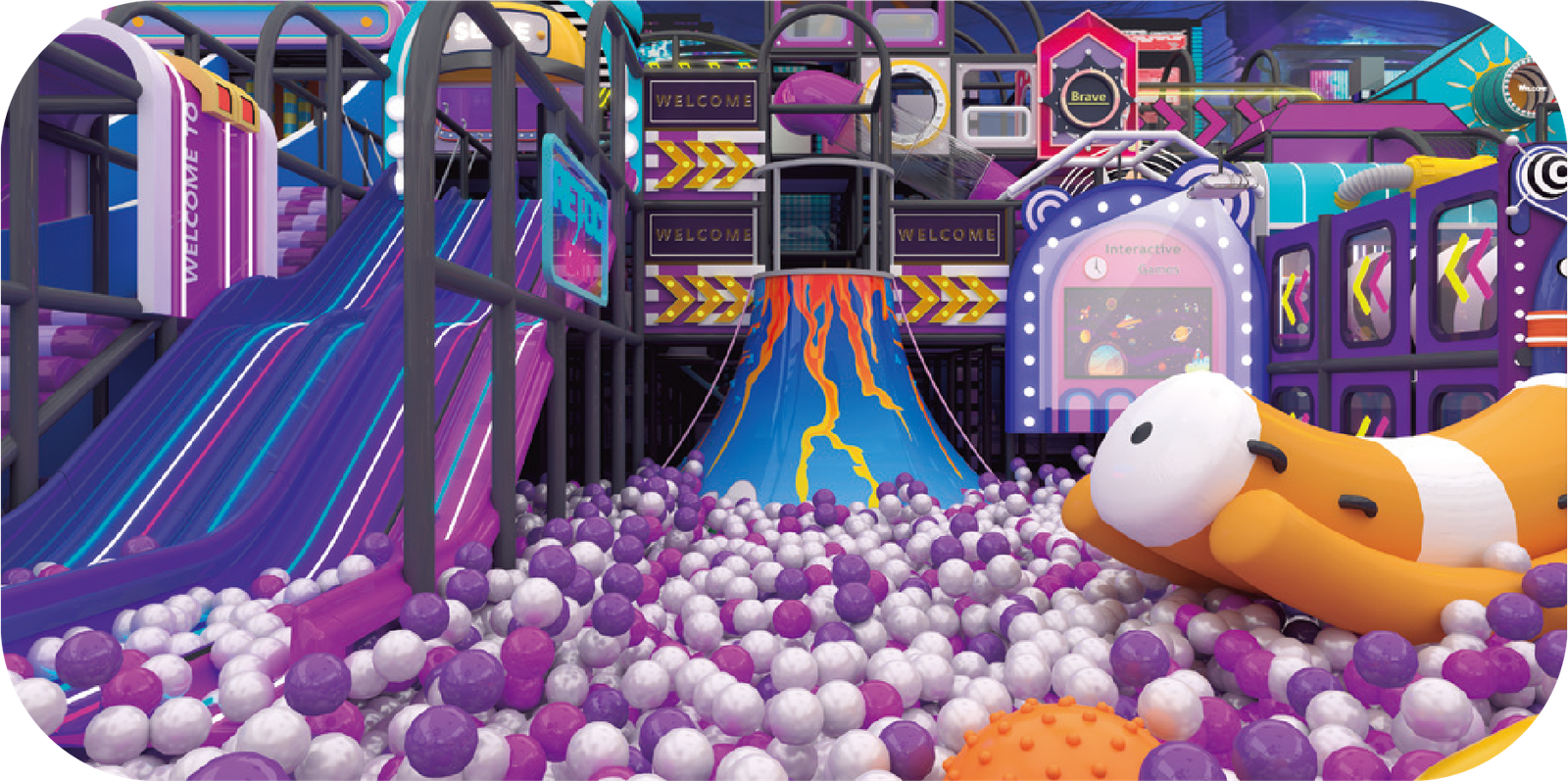 Commercial 892sqm Cyberpunk Urban Mega-FEC & Arcade Center - Image 5