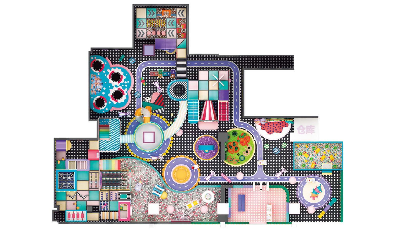 Commercial 595sqm Premium Morandi Story Theme Indoor Soft Play Center - Image 3