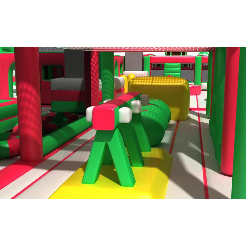 Commercial "Peppermint Candy Factory" Square Inflatable Park - Image 3