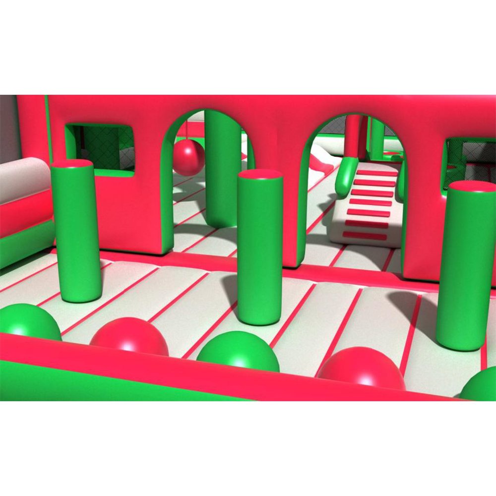 Commercial "Peppermint Candy Factory" Square Inflatable Park - Image 6