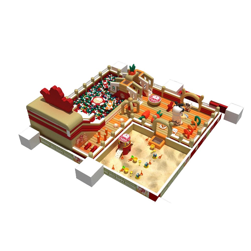 Commercial Grade Happy Puppy Festival & Farm Theme Inflatable Park - Image 2
