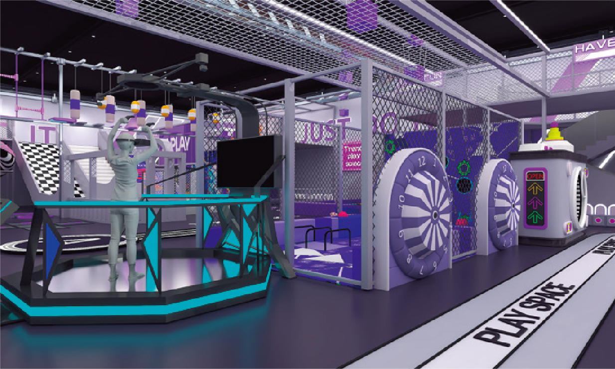 2000m² Cyber-Industrial Mega Sports Park | Turnkey FEC Center - Image 5